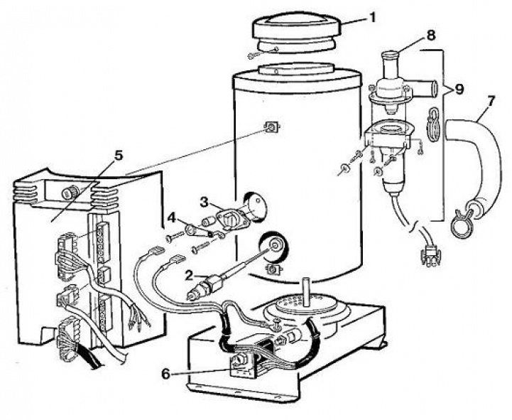 2490 Front sketch in the group Caravan & Motorhome / Heat, Cold & Ventilation / Primus / Primus 2490 at Campingvaruhuset i Norden AB (64563)