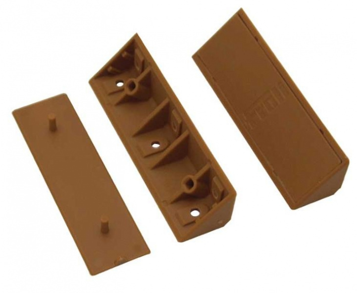 Corner Mounting Bracket with Lid Brown 100mm 6-pack in the group Caravan & Motorhome / Locks & Fittings / Fastening blocks, etc. at Campmarket (64578)