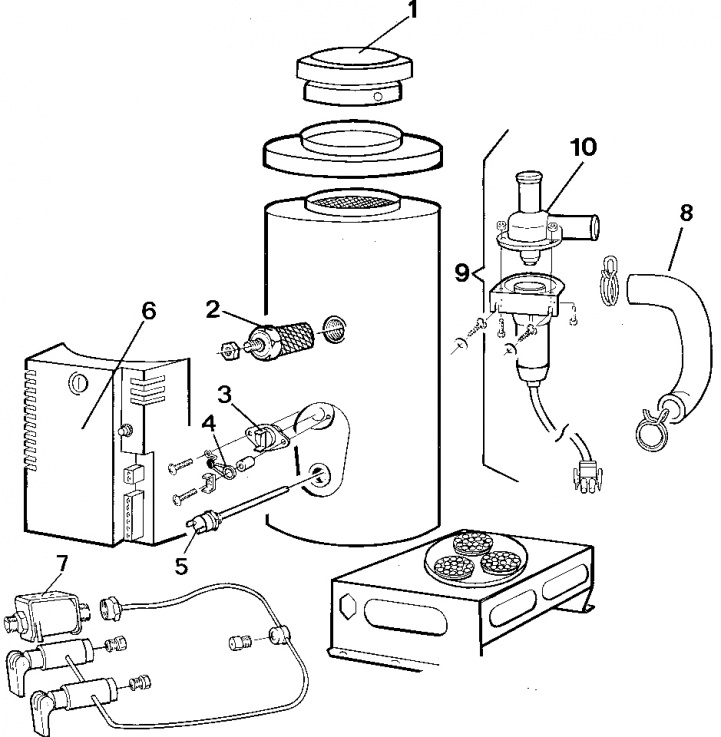 Pencil sketch Primus 2470 in the group Caravan & Motorhome / Heat, Cold & Ventilation / Primus / Primus 2470 at Campmarket (64682)