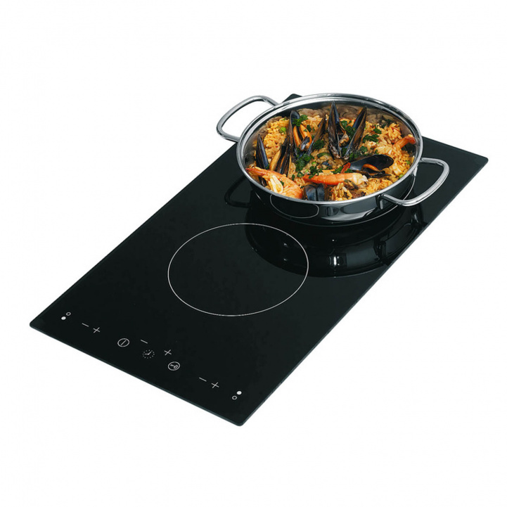 230V ceramic hob with 2 plates in the group Household & Kitchen / Kitchen appliances / Cooktops at Campingvaruhuset i Norden AB (64734)