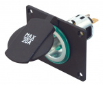 Electrical outlet with mounting plate Max 20 Amp Electrical outlet with mounting plate Max 20 Amp
