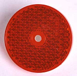 Red Round Reflector Ø68mm Red Round Reflector Ø68mm