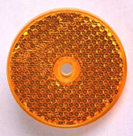 Reflective Yellow Round Ø68mm Reflective Yellow Round Ø68mm