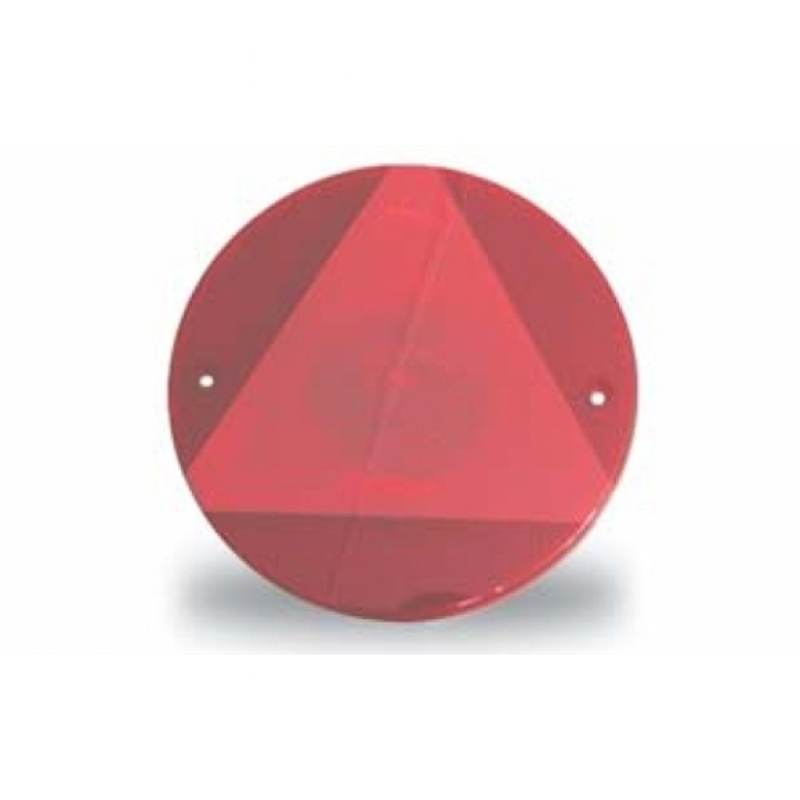 Reflex Jokon Round With Triangle For Caravan Red Ø155mm in the group Caravan & Motorhome / Electronics / Traffic & Exterior lighting / Reflexes at Campmarket (64826)