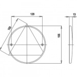 Reflex Jokon Round With Triangle For Caravan Red Ø155mm Reflex Jokon Round With Triangle For Caravan Red Ø155mm