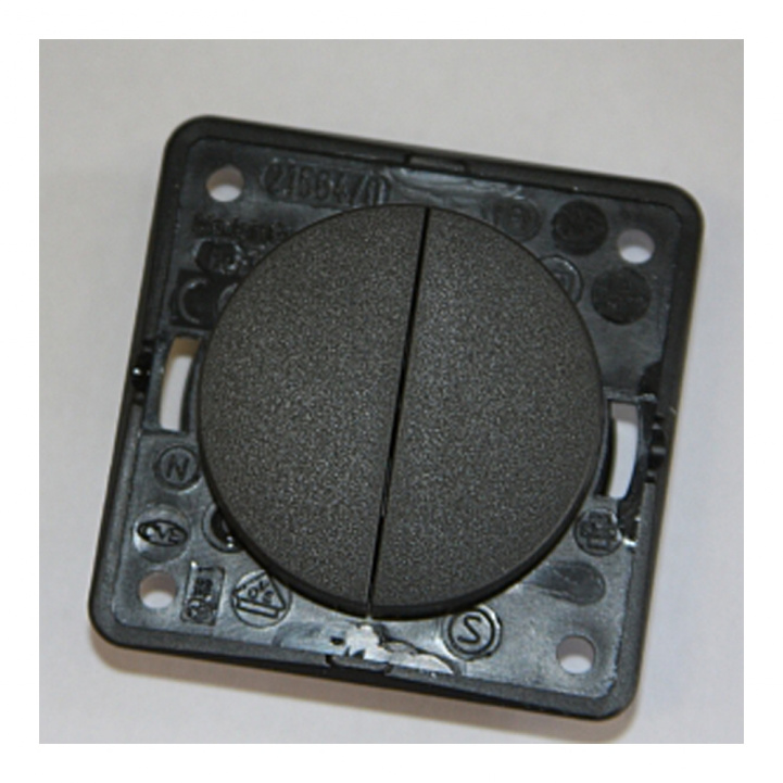 12V Double Switch Black in the group Caravan & Motorhome / Electronics / Switches & In/Outlets / Switch at Campmarket (64836)