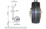 AL-KO Premium support wheels with scale/suspension