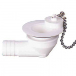 Sewer fitting Angled Hole 30mm Hose 19mm