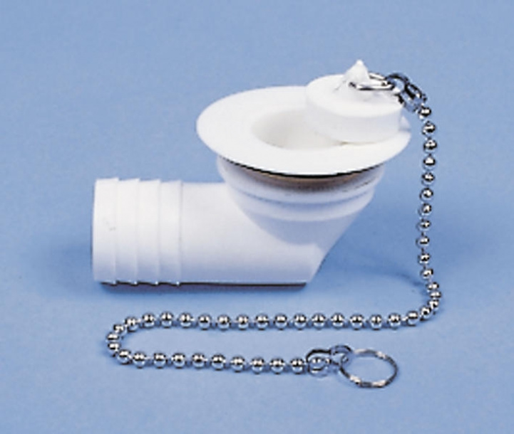 Sewer fitting Angled Hole 30mm - Hose 25mm in the group Water & Sanitation / Water / Sink & Shower Tray / Sewer fittings at Campmarket (64991)