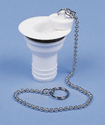 Sewer fitting Straight Hole 30mm - Hose 25mm