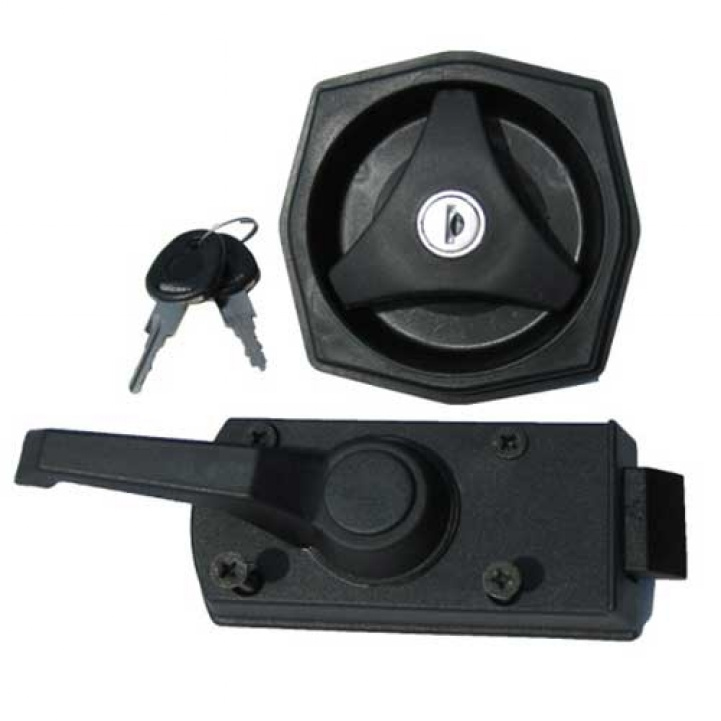 Octagonal door lock, complete in the group Caravan & Motorhome / Locks & Fittings / Front door lock at Campingvaruhuset i Norden AB (65103)