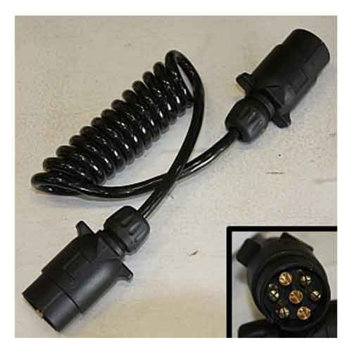 Spiral cable 7*1.5mm 1.5m in the group Caravan & Motorhome / Chassis / Movers/Connection assistance / Trailer connectors at Campingvaruhuset i Norden AB (65105)