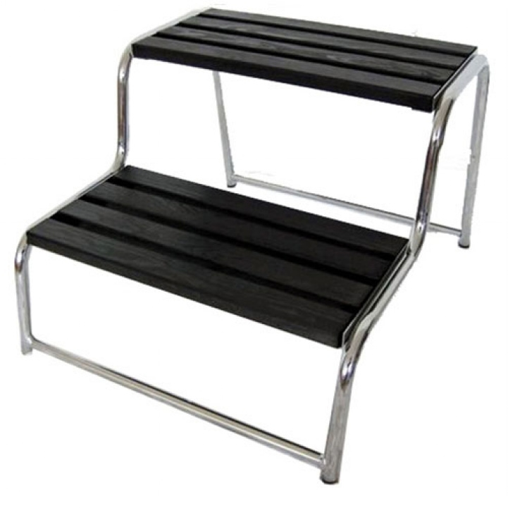 Stair Double Elegance Chrome in the group Camping furniture / Footsteps / Double staircase at Campingvaruhuset i Norden AB (65166)