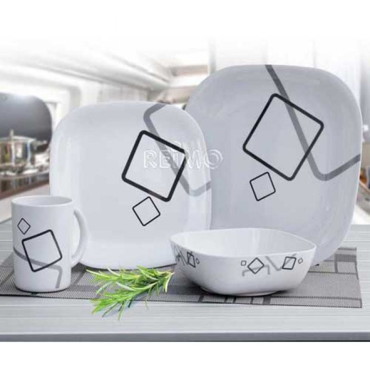 Melamine Service Cuneo 16-piece in the group Household & Kitchen / Serving / Tableware at Campingvaruhuset i Norden AB (65226)