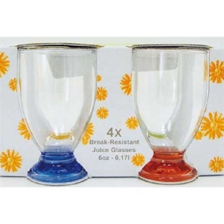 Multicolored juice glasses 4-pack in the group Household & Kitchen / Glass & Mugs / Drinking glass at Campmarket (65443)