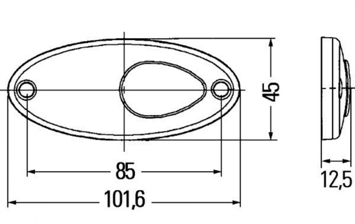 Side marker light LED in the group Caravan & Motorhome / Electronics / Traffic & Exterior lighting / Side marker light at Campingvaruhuset i Norden AB (65452)