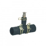 Rubber connection with air screw and clamp Rubber connection with air screw and clamp