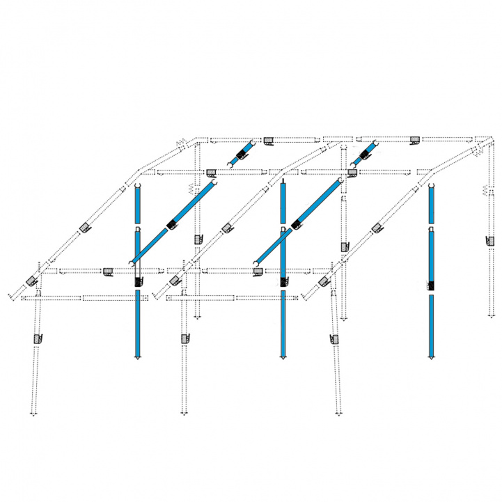 Winter securing Quattro 380 and 430 ø25mm in the group Awning & Canopies / Accessories-Parts / Accessory A-measure tent / Accessories Doréma at Campmarket (65509)