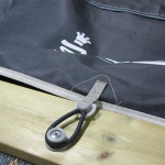 Fastening knob + screw for rubber band 25 pack