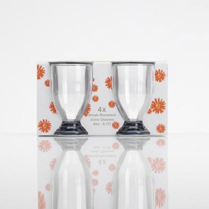 Smoky-colored juice glass 4-pack in the group Household & Kitchen / Glass & Mugs / Drinking glass at Campingvaruhuset i Norden AB (66116)