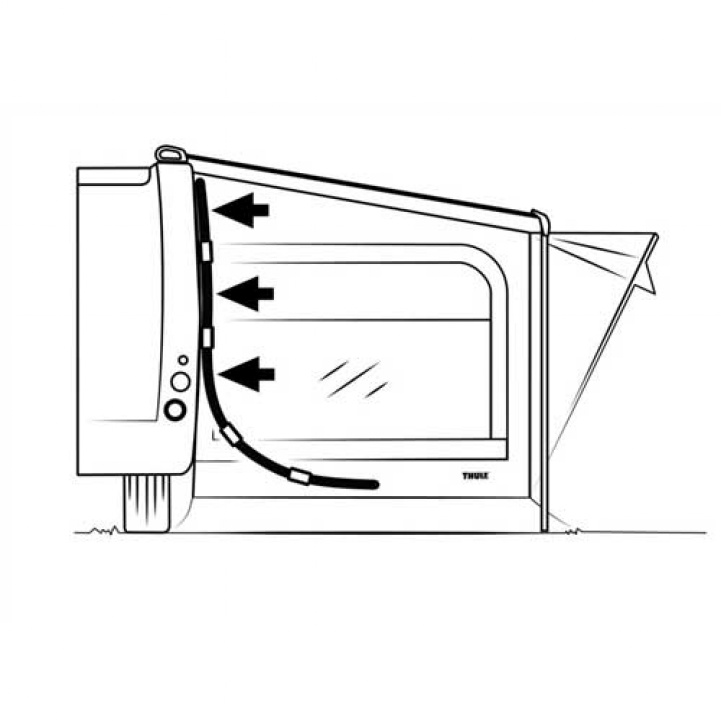 Support bars Thule Quickfit in the group Awning & Canopies / Awnings / Motorhome awnings / Thule/Omnistor / Accessories at Campingvaruhuset i Norden AB (66186)