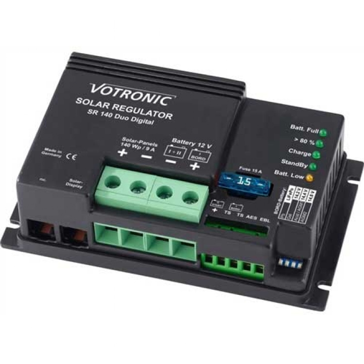 Votronic Solar Charge Controller SR 220 in the group Caravan & Motorhome / Electronics / Solar panels / Solar charge controllers at Campmarket (66460)