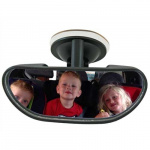 Rearview mirror with suction cup