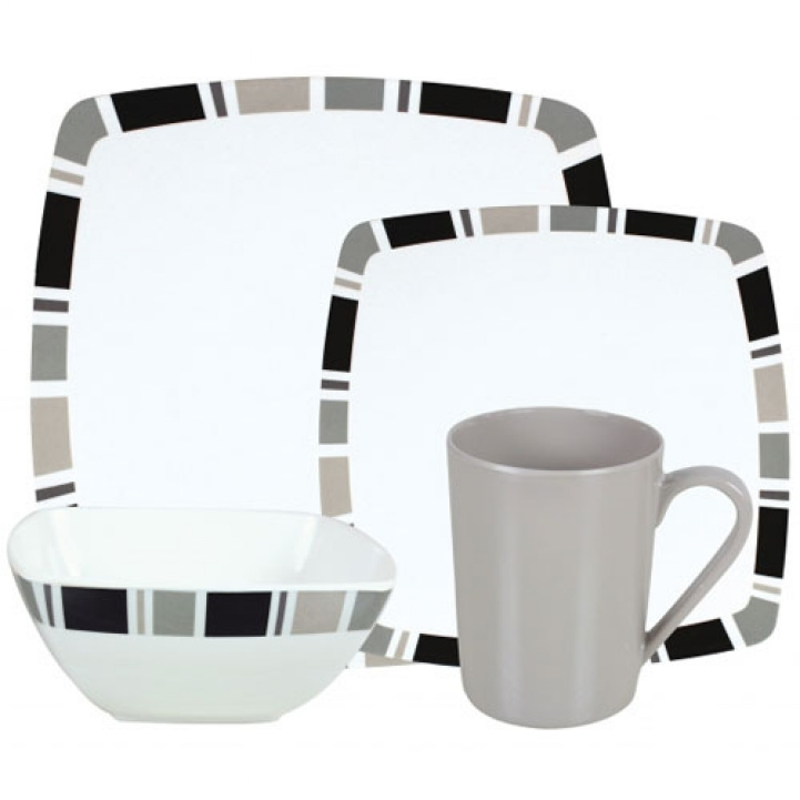 Carre 16-piece service in the group Household & Kitchen / Serving / Tableware at Campingvaruhuset i Norden AB (66682)