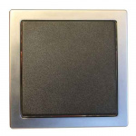 12V Single Switch Silver/Black