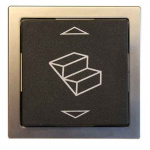 12V Switch Footstep Black/Silver
