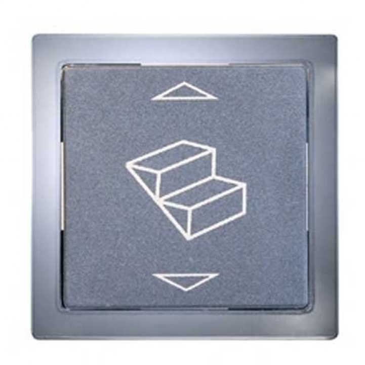 12V Switch Footstep Grey/Chrome in the group Caravan & Motorhome / Electronics / Switches & In/Outlets / Switch at Campingvaruhuset i Norden AB (66692)