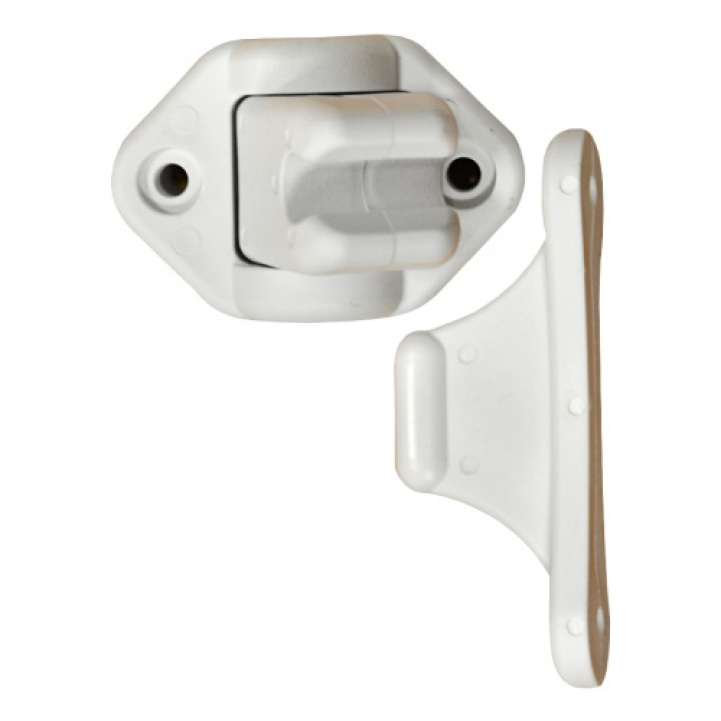 Hinged Door Holder White in the group Caravan & Motorhome / Locks & Fittings / Doorstop at Campmarket (66731)