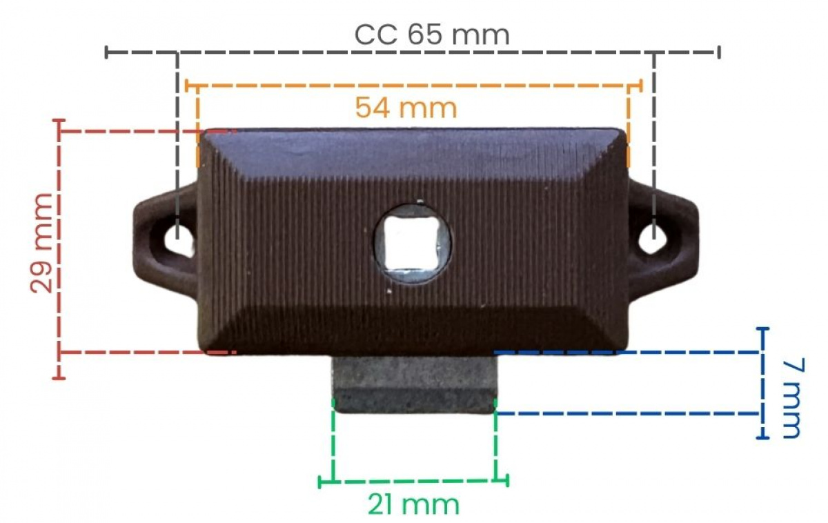 Lock case Brown in the group Caravan & Motorhome / Locks & Fittings / Inv. Door & Hatch Lock at Campingvaruhuset i Norden AB (66739)