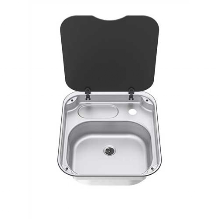 Thetford Rectangular Sink with Glass Lid Series 34 in the group Household & Kitchen / Sinks & Cooktops at Campingvaruhuset i Norden AB (67115)