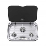 3-burner stove with glass lid. Hob Series 345 3-burner stove with glass lid. Hob Series 345