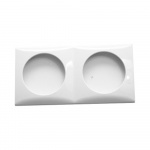 Double frame Berker White Double frame Berker White