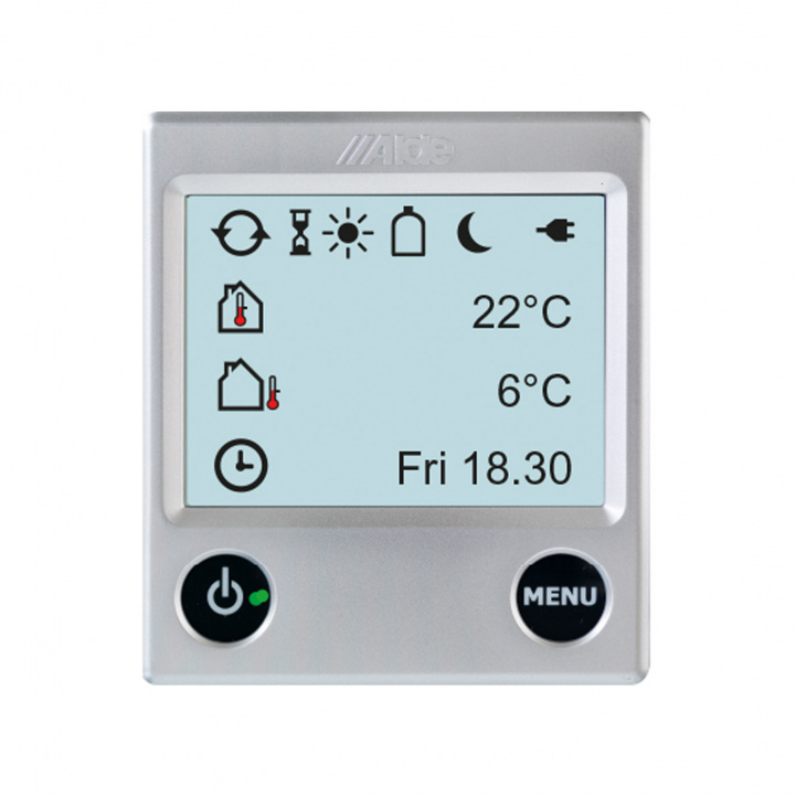 Control panel 3020 HE Silver in the group Caravan & Motorhome / Heat, Cold & Ventilation / Alde / Control panels & Accessories at Campingvaruhuset i Norden AB (67175)