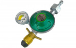 Reduction valve with POL and 8mm hose connection gauge