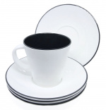 Gimex Coffee Plate Linea Black Gimex Coffee Plate Linea Black