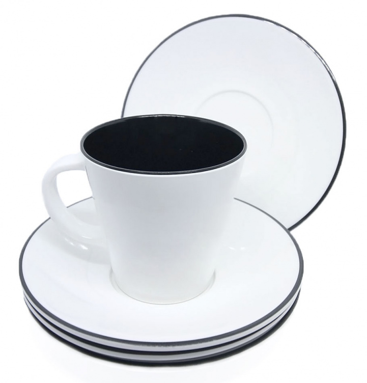 Gimex Coffee Plate Linea Black in the group Household & Kitchen / Glass & Mugs / Mugs and Coffee Cups at Campingvaruhuset i Norden AB (67342)