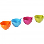 Ice cream bowls with spoon 4-pack Ø 11 cm