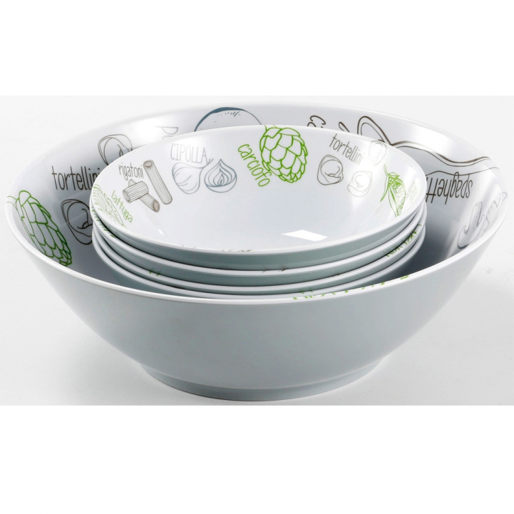 Pasta & Salad Set 5-pieces in the group Household & Kitchen / Serving / Bowls at Campingvaruhuset i Norden AB (67584)