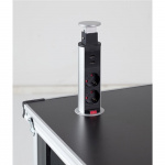 Withdrawal tower storage cabinet