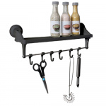 Shelf hooks with suction cup mounts Shelf hooks with suction cup mounts