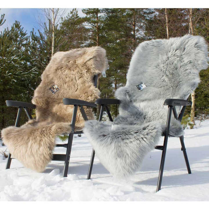 Lambskin rug Light Grey, Beige or Dark Grey 180 x 60 cm in the group WINTER / Winter items at Campingvaruhuset i Norden AB (67758)