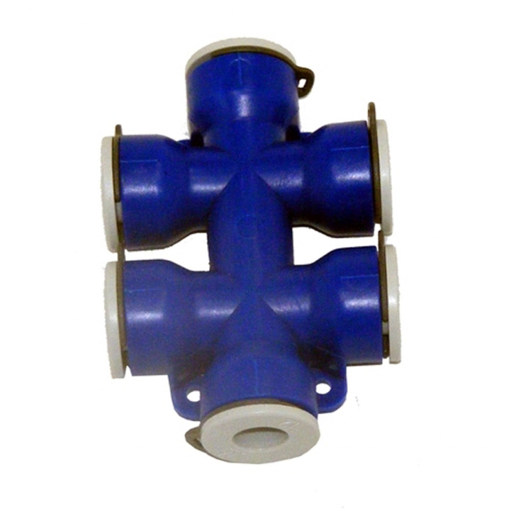 UniQuick 6-way Connector 12 mm in the group Water & Sanitation / Water / Water connections etc. / Quick connections at Campmarket (67821)