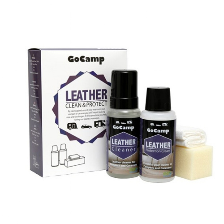 GoCamp Leather Cleaning Set Clean & Protect in the group Home & Interior / Textiles / Textile cleaning at Campmarket (68066)