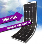 LTC Solar Panel Flat Line 120W Including PWM Controller LTC Solar Panel Flat Line 120W Including PWM Controller