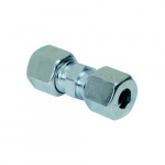 Coupling in galvanized steel for Ø 8 mm pipes Coupling in galvanized steel for Ø 8 mm pipes