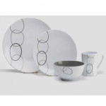 Melamine tableware Loops 16 pieces Melamine tableware Loops 16 pieces